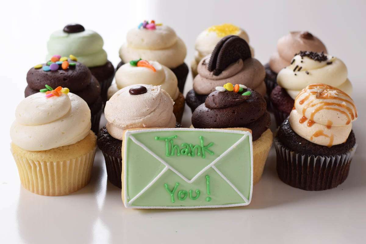 Say “Thanks” with gourmet cupcakes